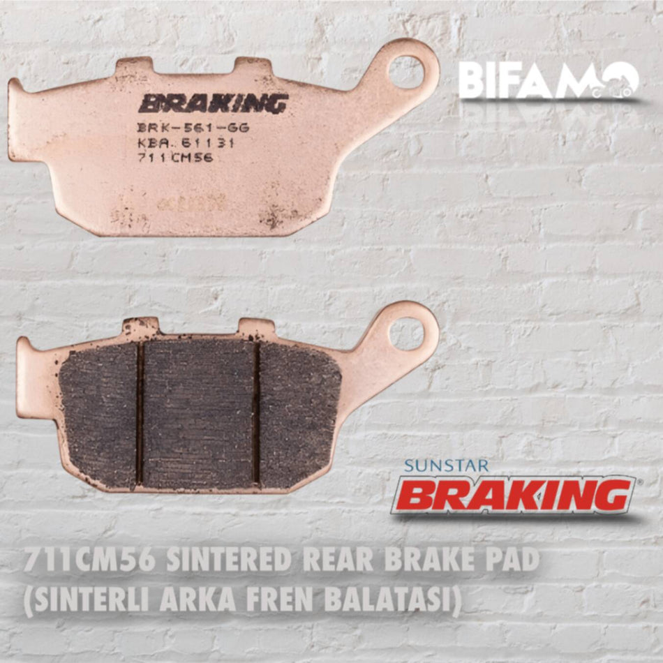 BRAKING 711CM56 SİNTERLİ ARKA FREN BALATASI