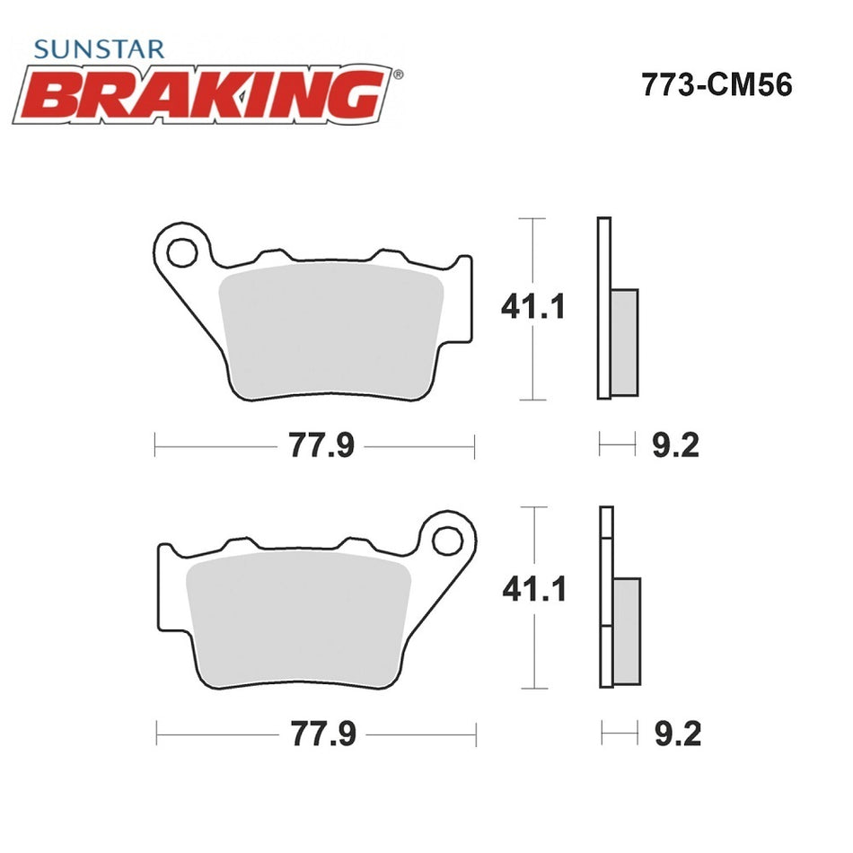 BRAKING 773CM56 SİNTERLİ ARKA FREN BALATASI