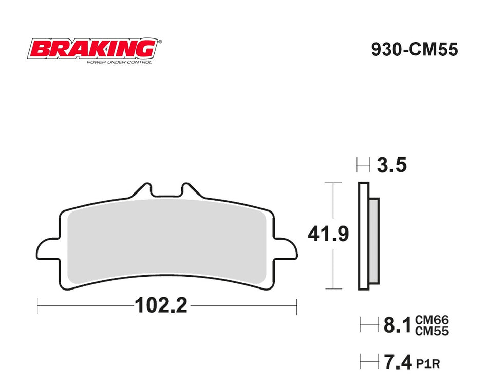 BRAKING 930CM55 SİNTERLİ ÖN FREN BALATASI