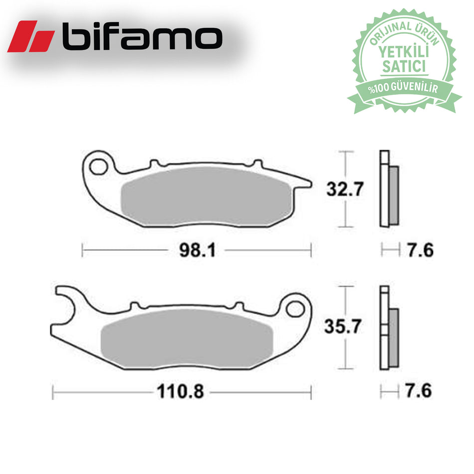 Braking 200SM1 Motosiklet Fren Balatası