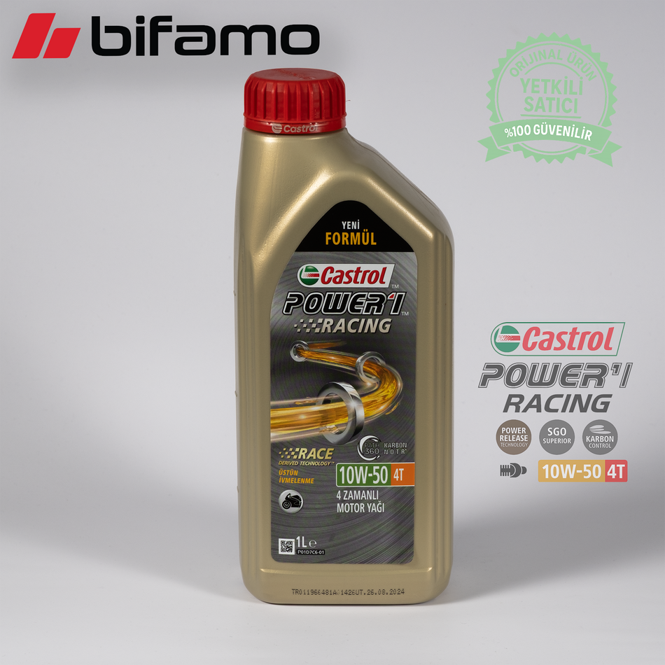 Castrol Power 1 Racing 10w50 Yüksek Performans 4 Zamanlı Motor Yağı