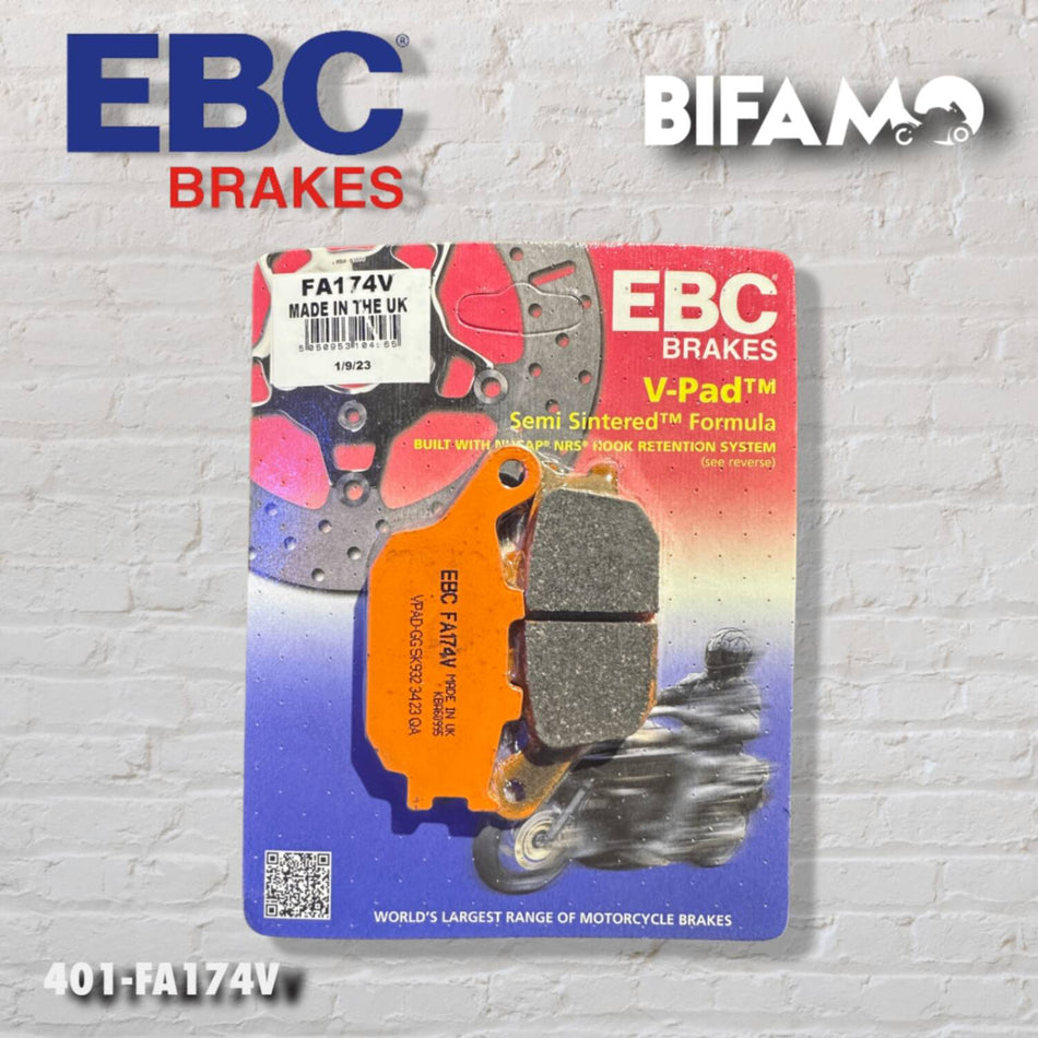 EBC FA174V MOTOSİKLET HONDA CBR600 , VERSYS 1000 YARI SİNTER ARKA FREN BALATASI