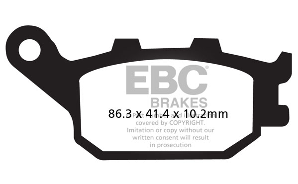 EBC FA174V MOTOSİKLET HONDA CBR600 , VERSYS 1000 YARI SİNTER ARKA FREN BALATASI